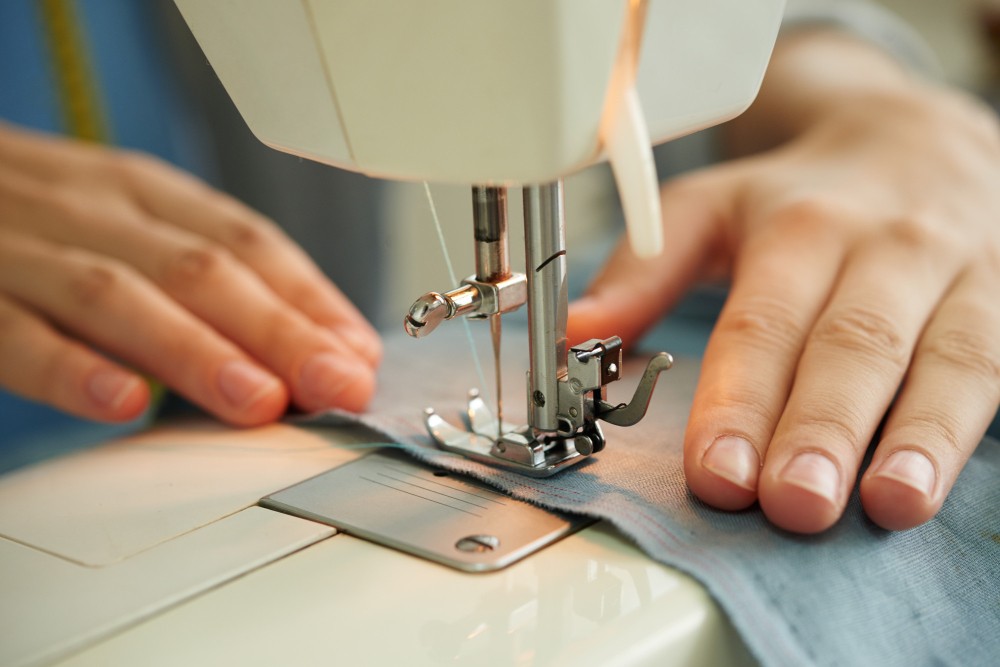 Tailor hemming jeans
