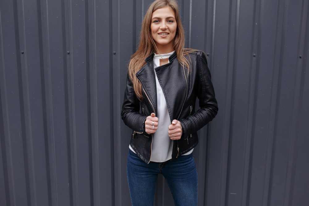 Tailored leather jacket