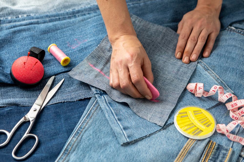Person offers clothing repair services