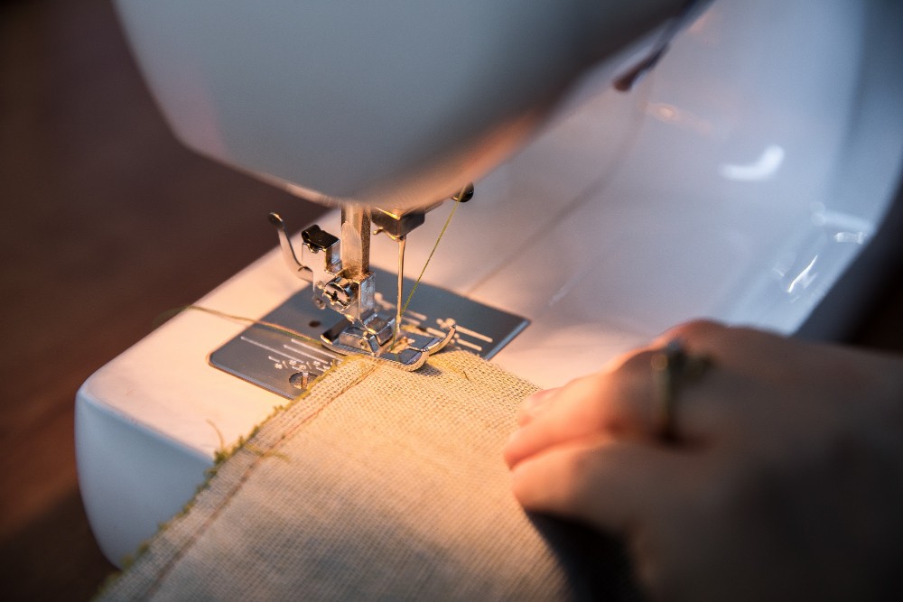 How to hem jeans while keeping the original hem intact.